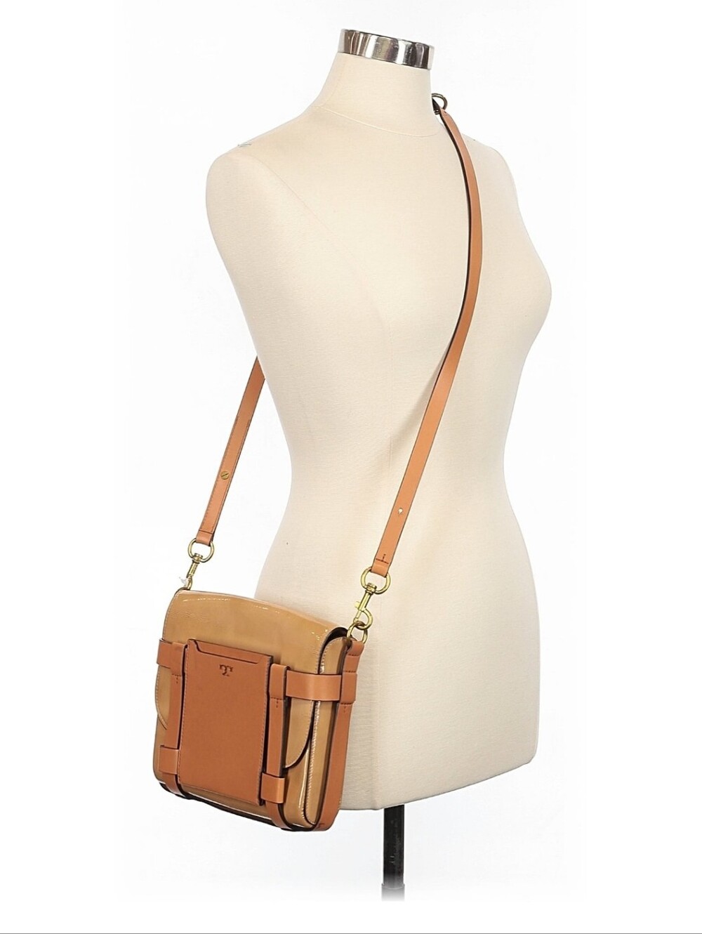 Tan Leather Crossbody Bag - Women